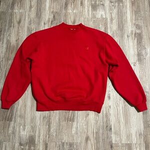 Champion Men's Bold Red Crewneck Sweater